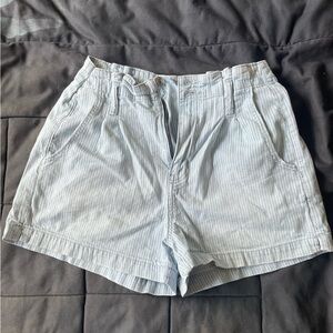 American Eagle Striped Denim Shorts